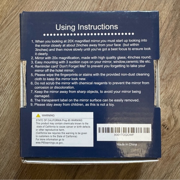 20x Magnifying Mirror Makeup Mirror With Case Beauty Planet - Picture 4 of 4